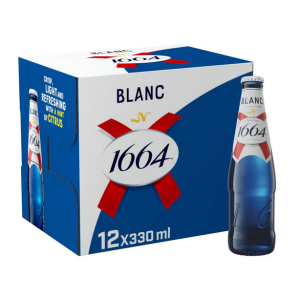 Buy 1664 Blanc Premium Lager Beer Bottle 12x330ml